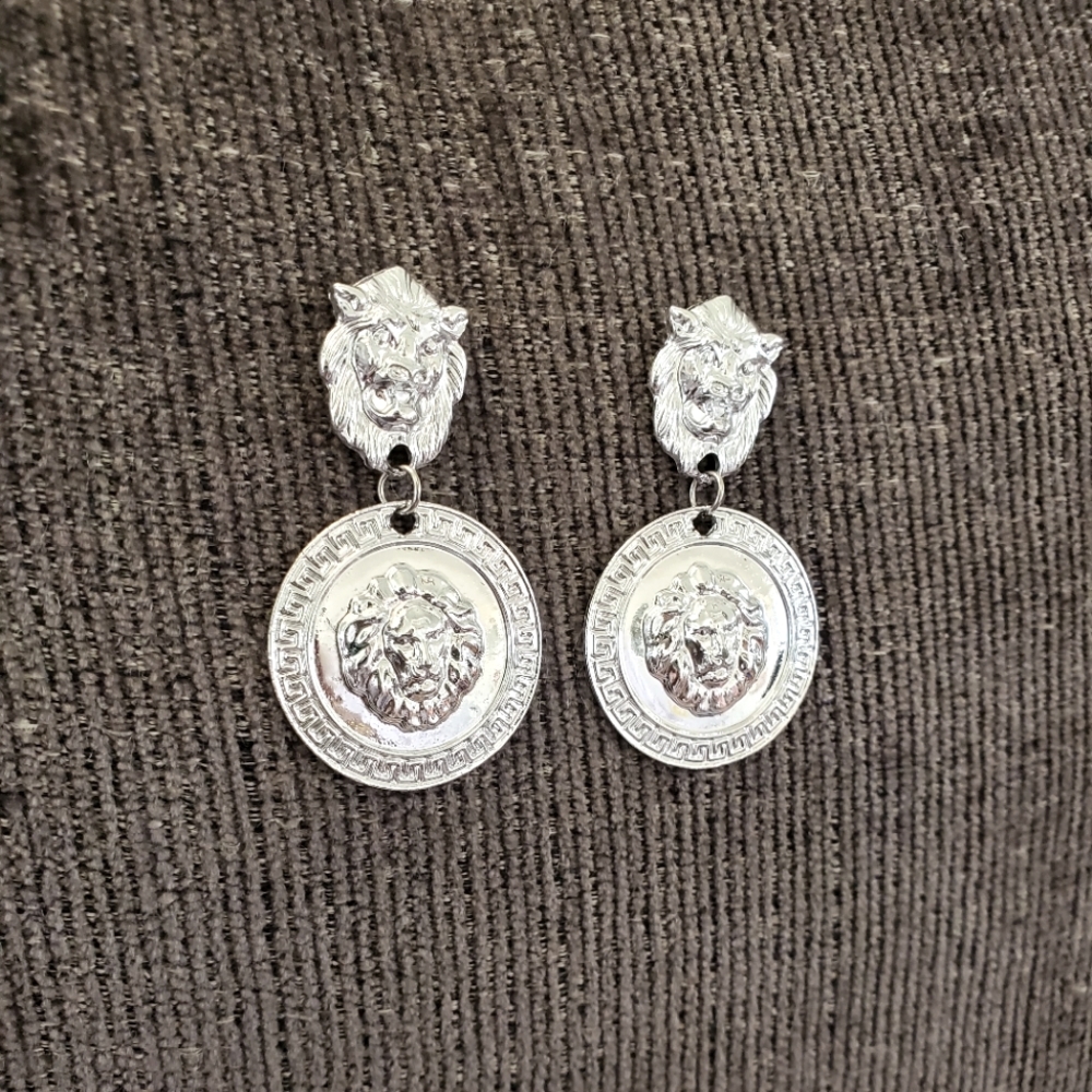 Fashion Lion dangle earrings